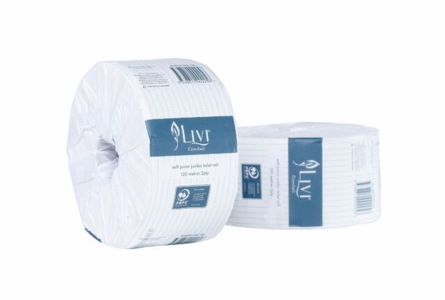 Livi Essentials Junior Jumbo Toilet Roll 2ply 120m – 1102