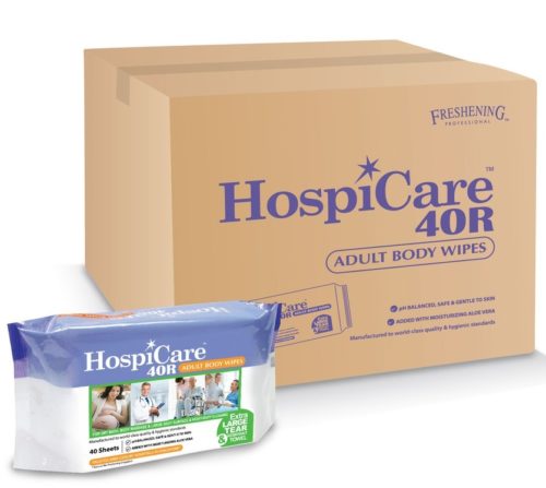 HospiCare 40R Body Wipes 40 Large sheets