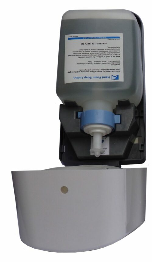 Manual Foam Dispenser, Cartridge System, Silver/Chrome, 1.3L (SD-MF1-C-SF)
