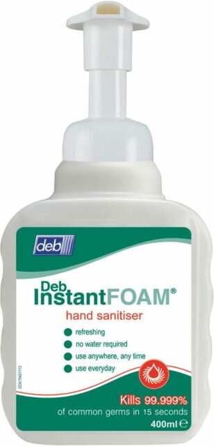 DEB InstantFOAM Alcohol Hand Sanitiser – 400 mL