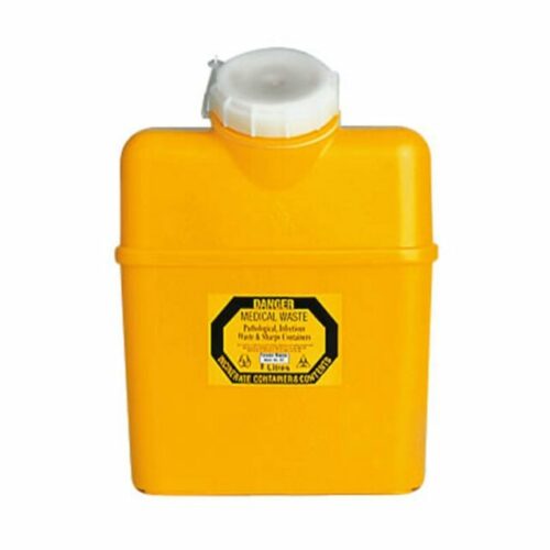 Sharps Container 8 L Non-Spill Screw Top Lid