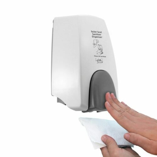 Spray Sanitiser Manual Dispenser, White Gray, Pouch Refill, 300 mL