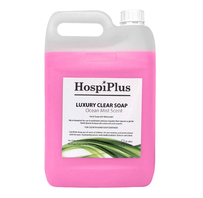 HospiPlus Pink Liquid Hand Soap, Luxury Hand Wash with Moisturiser, 5 L