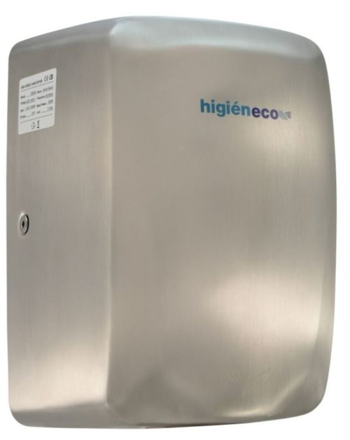 SpaceMAX High Speed Stainless Steel Horizontal Bright Chrome Finish Hand Dryer