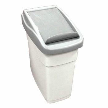 Comfortsan MINI 12 SLIM Liter Commercial Sanitary Bin With Two Tone Grey Finish