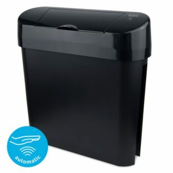 Automatic Sanitary Bin 15 Litre - Ladies Room Hands Free Sensor Female Hygiene Waste Bin (BLACK)