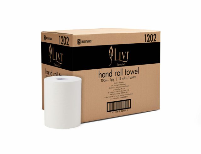 Livi Essentials Paper Roll Towel Embossed 1 ply 100m – 1202
