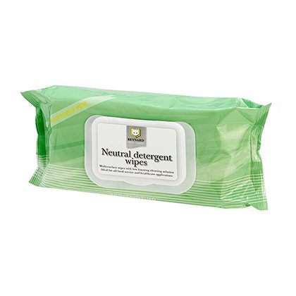 Neutral Detergent Wet Wipes Surface Cleaning, 50s pack