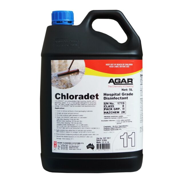 Chloradet – Hospital Grade Disinfectant – 5 L
