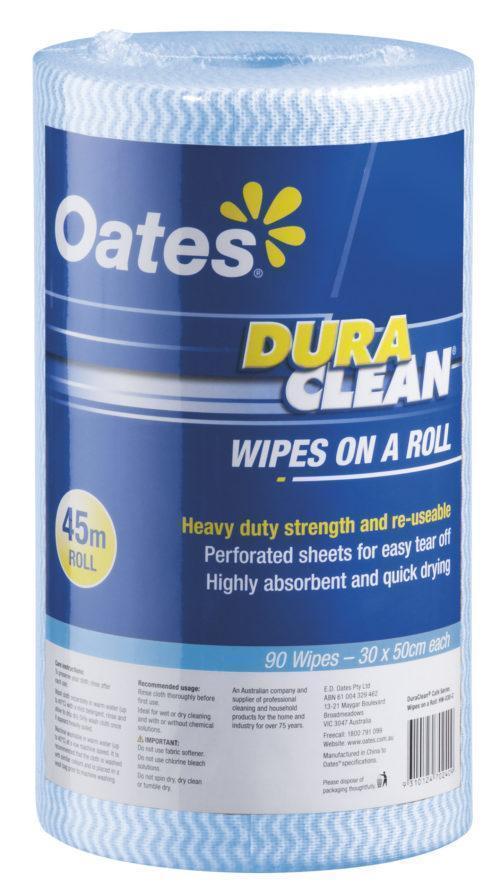 DuraClean Wipes on a Roll - 45m - Blue