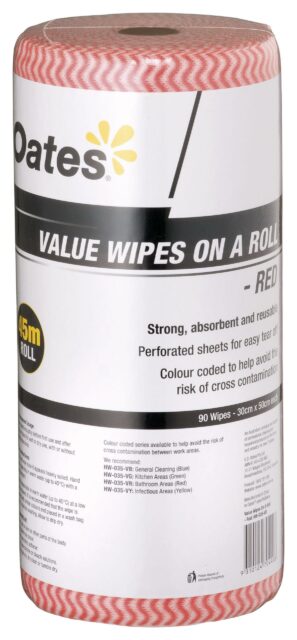 Value Wipes on a Roll – Red