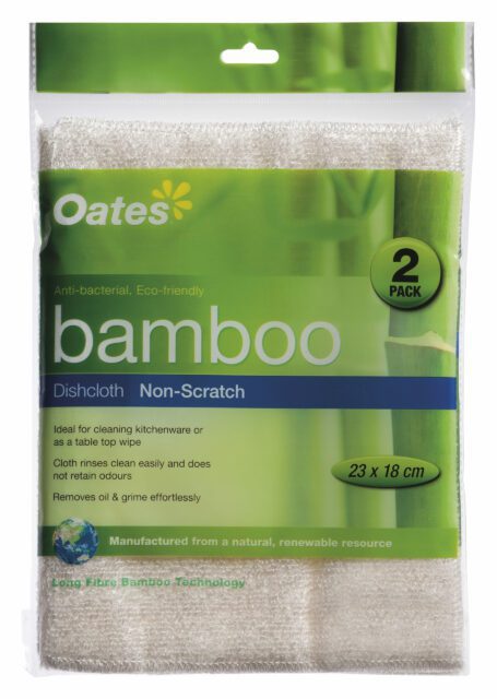 Bamboo Dishcloth Non-Scratch – 2 Pack
