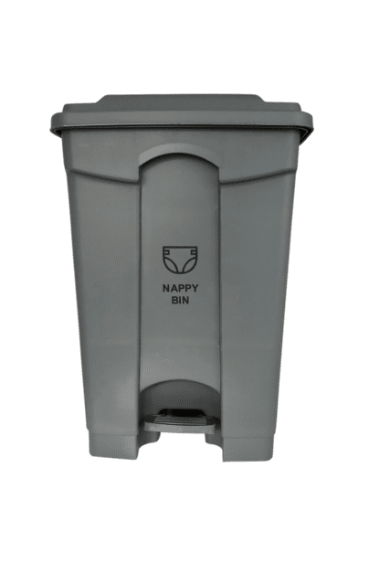 HEAVY DUTY Nappy Bin 60 Litre Clinical Waste WHITE 