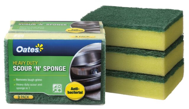 DuraFresh Antibacterial Scour ‘N’ Sponge – 3 Pack