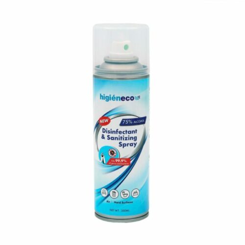 Higieneco Disinfectant Surface Sanitiser Spray, 75% Alcohol, Lavender, 250 mL