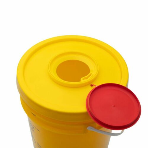 Sharps Container 24 L Non-Spill Snap On Lid
