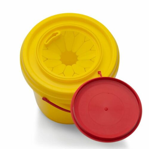 Sharps Container 4.85 L Non-Spill Snap on Lid