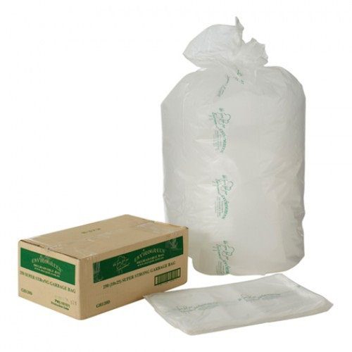 120 L Degradable Natural Garbage Bags, 250 count