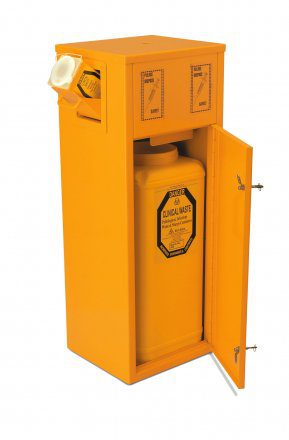 Steel Safety Case for Sharps Container 65 L
