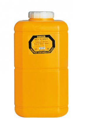 Sharps Container 19 L Non-Spill Screw Top Lid