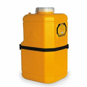 Sharps Container Wall Strap Suit 10 L