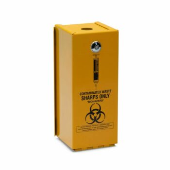 1.5 mm Steel Safety Hinged Case for Sharps Container 1.4 L