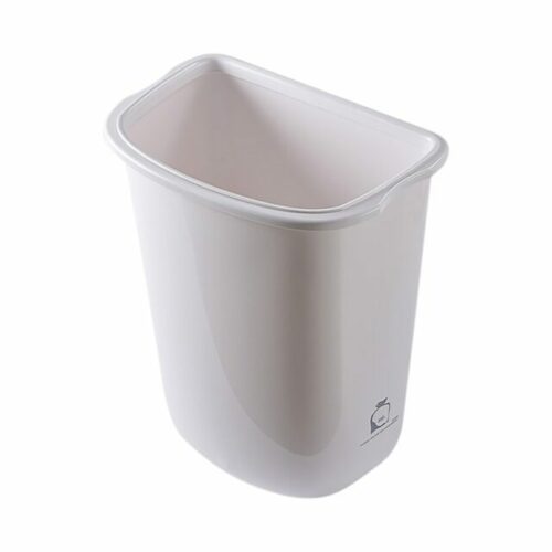 Multi Curved Trash Bin, Floor Standing or Wall Mounted, White, 32 L