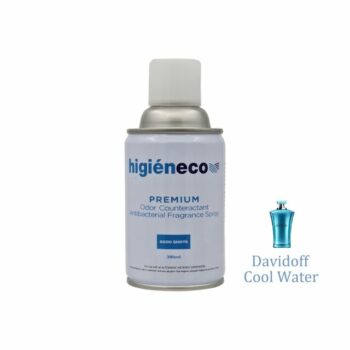 Higieneco Davidoff Cool Water Automatic Aerosol Air Freshener Fragrance Refill, Antibacterial, 300 mL, 6000 Sprays