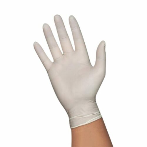 HospiPlus Latex Powder-Free Gloves, White, Large