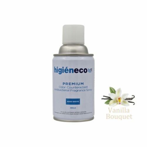 Higieneco Vanilla Bouquet Automatic Spray Air Freshener Fragrance Refill, Antibacterial, 300 mL